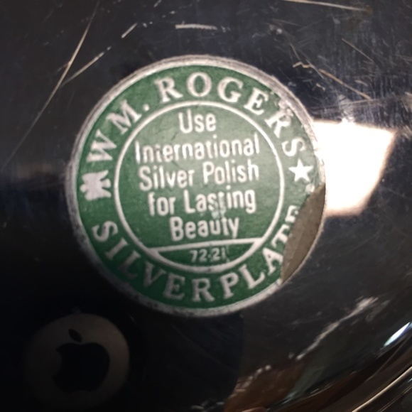 VTG Wm Rodgers silverplate glass relish tray - Picture 4 of 6